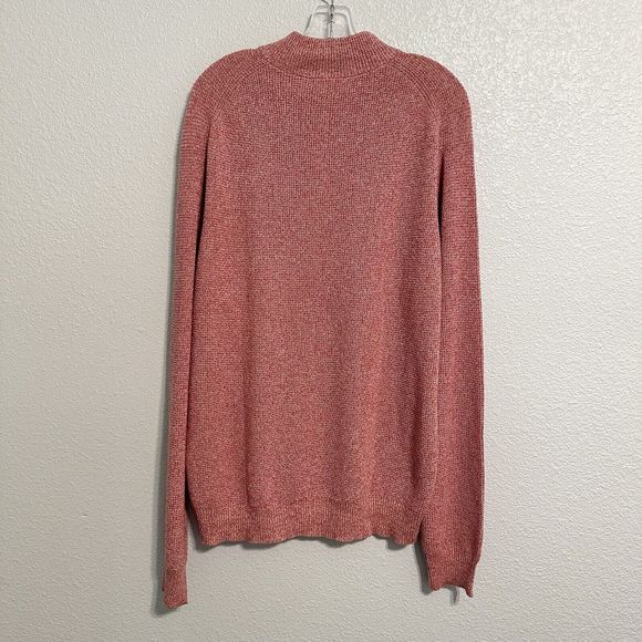 Peter Millar Crown Kitts Twisted 1/4 Zip Sweater Lyche Red Size L MS23S05 NWT - Picture 2 of 11